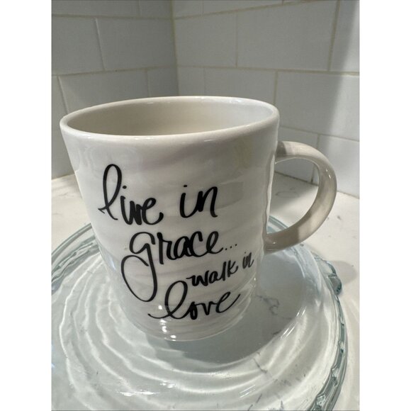 Austin & Ash Other - Austin & Ash Mug Live in Grace Walk in Love Coffee Mug Religious Large
